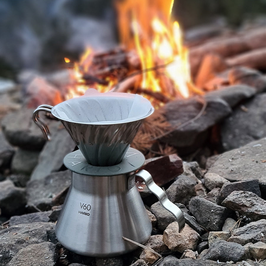 Hario V60 Outdoor RVS Koffieset Compleet Koffie Kenner