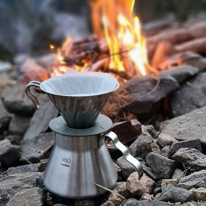 Hario V60 Outdoor RVS Koffieset Compleet Koffie Kenner