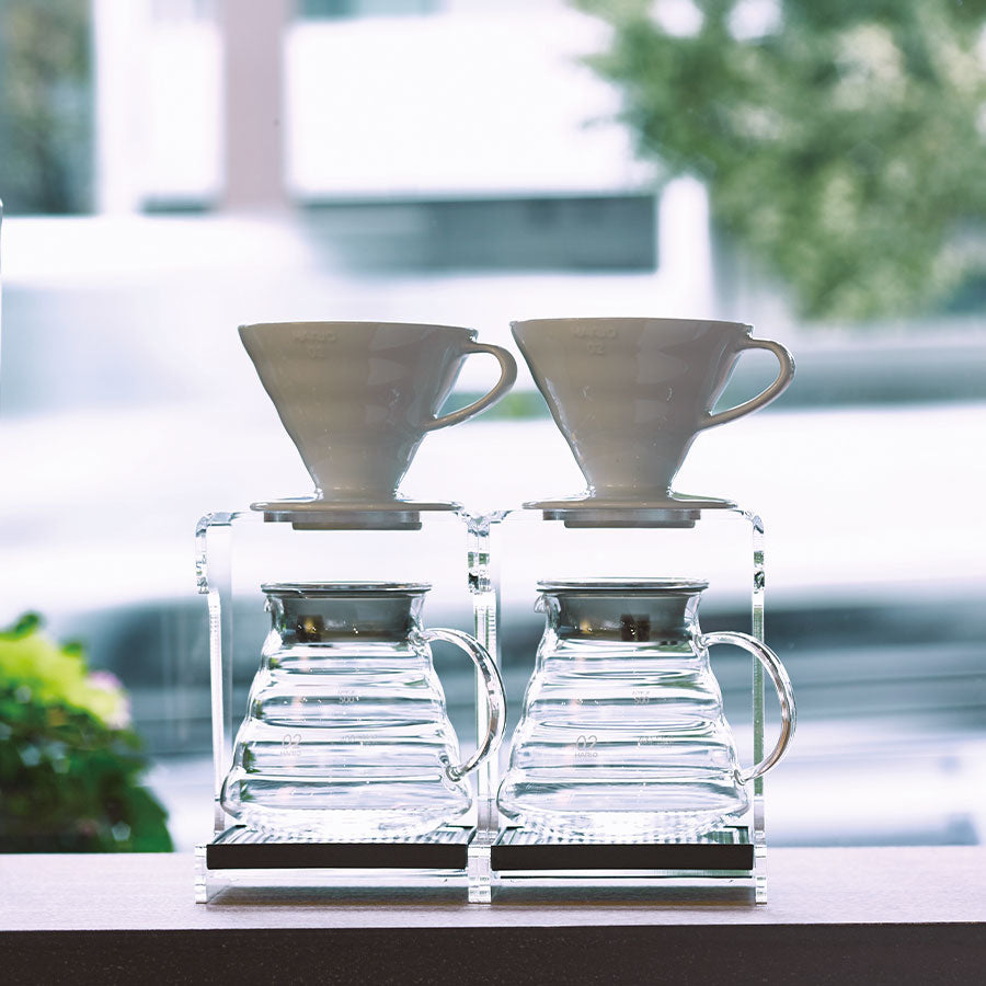 Hario V60 Acryl Enkel Dripstand Koffie Kenner