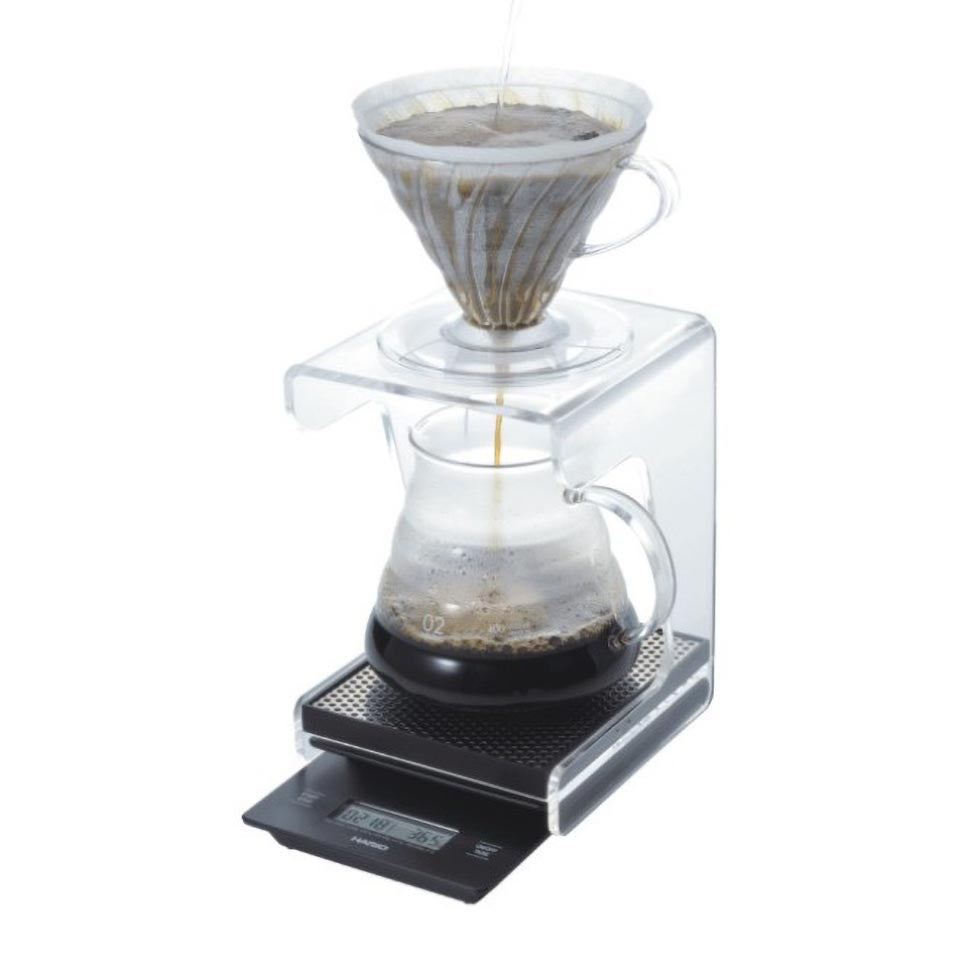 Hario V60 Acryl Enkel Dripstand Koffie Kenner