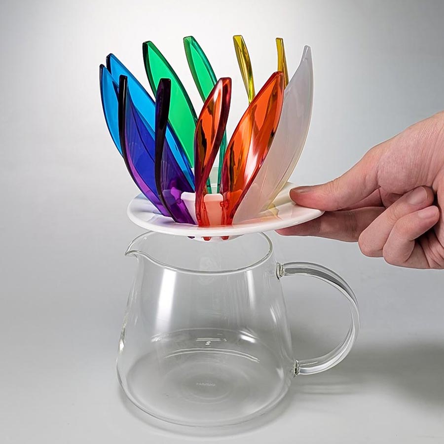 Hario V60 Suiren Dripper Regenboog Koffie Kenner