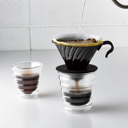 Hario V60 Metalen Dripper Mat Zwart Koffie Kenner