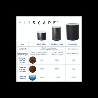 Planetary Design - Airscape® Glazen Voorraadpot 500gr Planetary Design