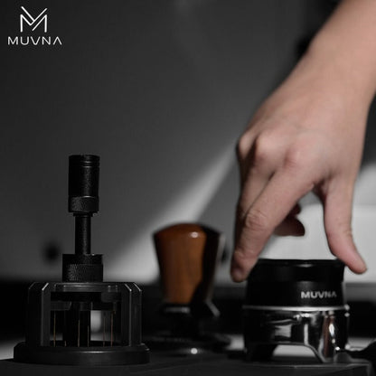 MUVNA - WDT Teemo Pro Naaldverdeler - zwart - 58 mm Koffie Kenner