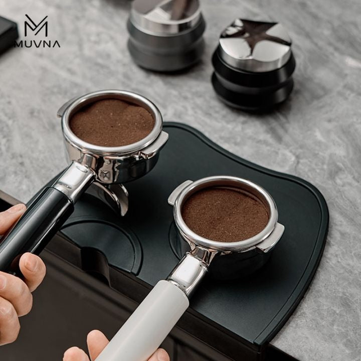 MUVNA - Zwaartekrachtverdeler roestvrij staal zwart 58,35 mm Koffie Kenner