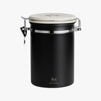 MUVNA - Koffiebewaarbus Matzwart 750g Koffie Kenner