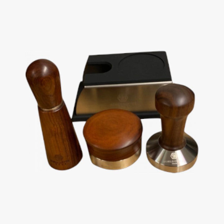 WCG - Koffieverdeler - 58 mm - Rood rozenhout Koffie Kenner