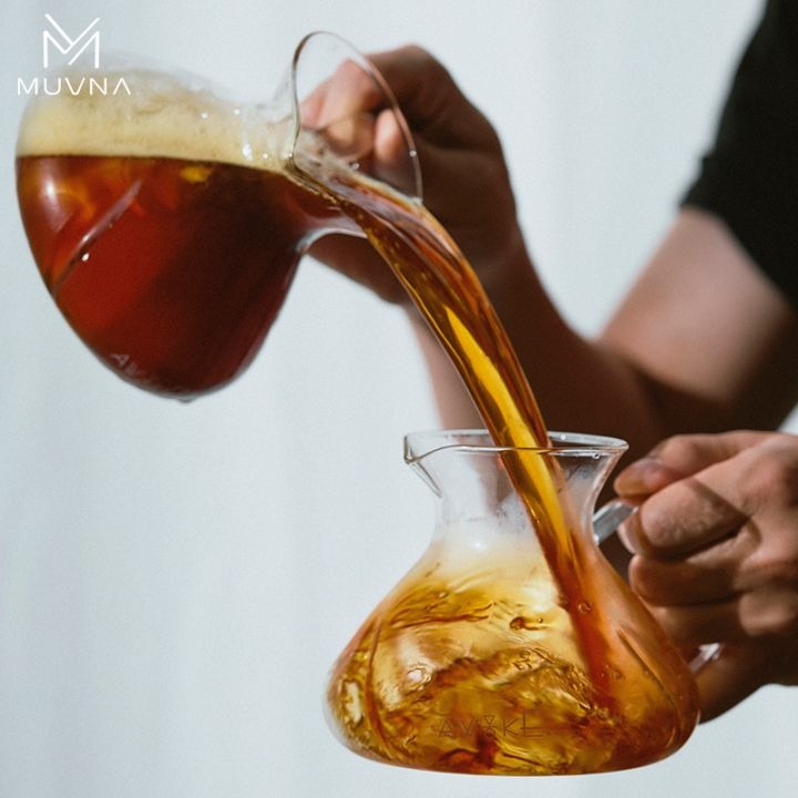 MUVNA - Tornado - Tingzhan - Glass - Coffee - Tea Carafe - 450ml Koffie Kenner