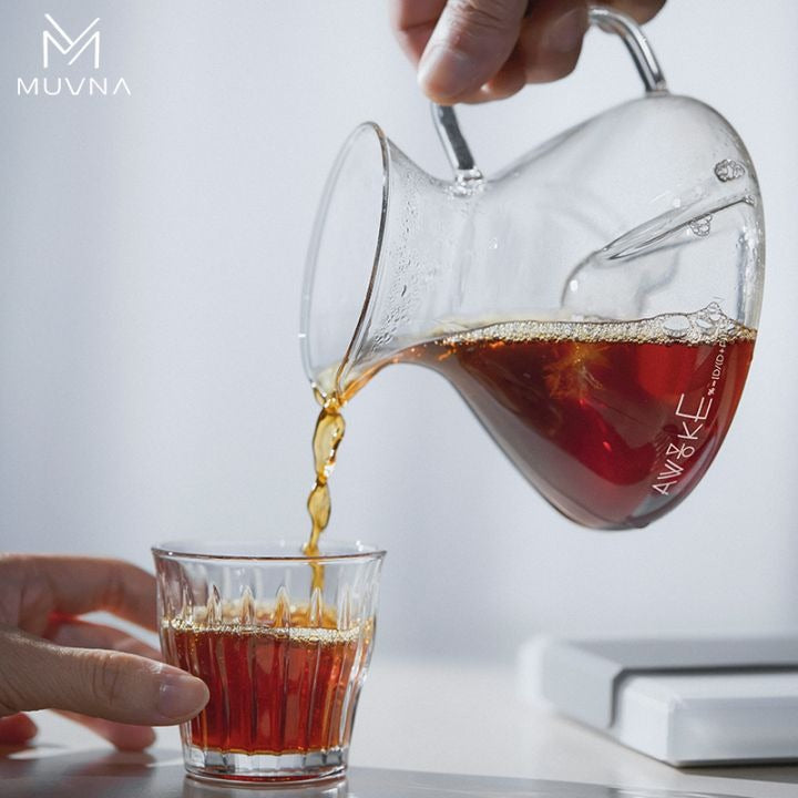 MUVNA - Tornado - Tingzhan - Glass - Coffee - Tea Carafe - 450ml Koffie Kenner