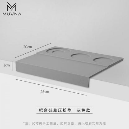 Muvna - Tamper mat Large - Siliconen Grijs MUVNA