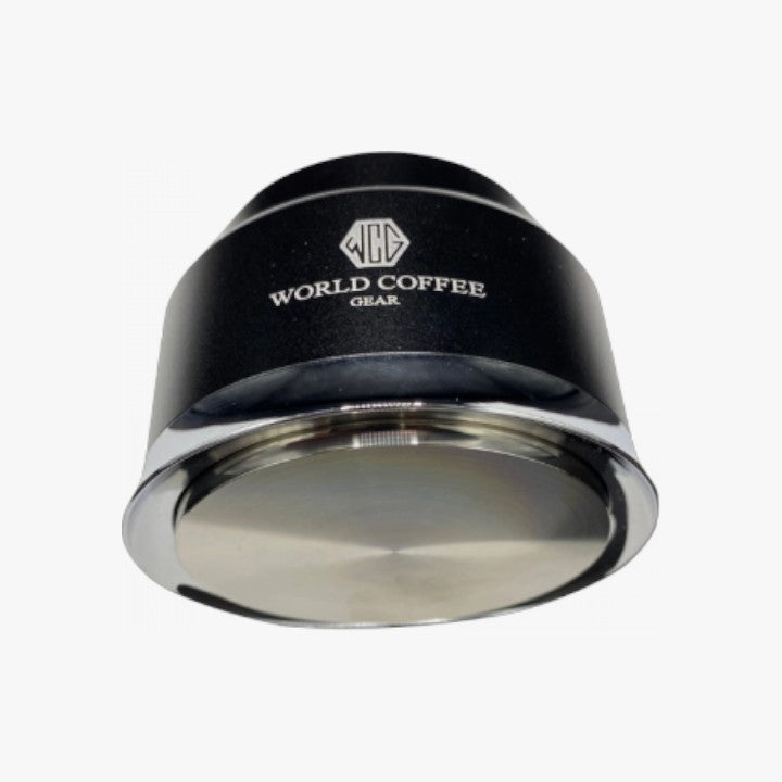 WCG - Koffie-stamper met veermechanisme - 58 mm - Zwart WCG
