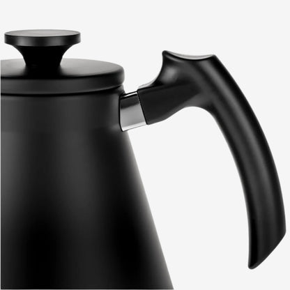Hario Fit V60 Zwarte Roestvrijstalen Schenkkan - Precisie Koffie Waterkoker 1.2L