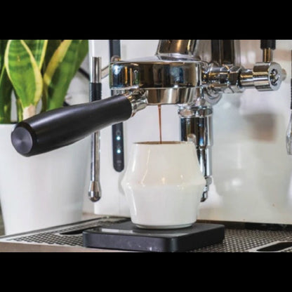 KRUVE - Cascade Espresso Double Walled Porcelain - Set van 2 (Wit/Zwart) Kruve