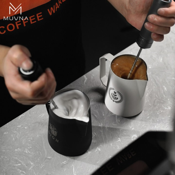 MUVNA - Pro Milk Frother Stick Grey - USB-C Koffie Kenner