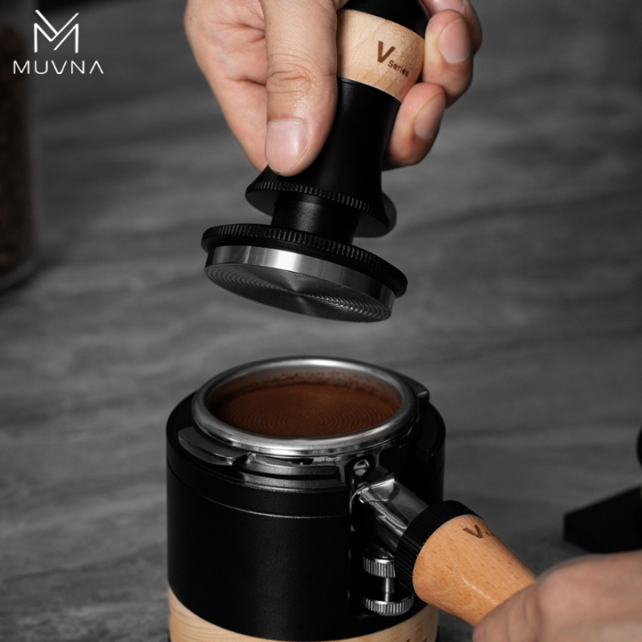 MUVNA 58mm Houten/Stalen Tamper V‑Series MUVNA