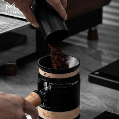 MUVNA Doseringsring van Hout en Staal 58mm voor V-series MUVNA