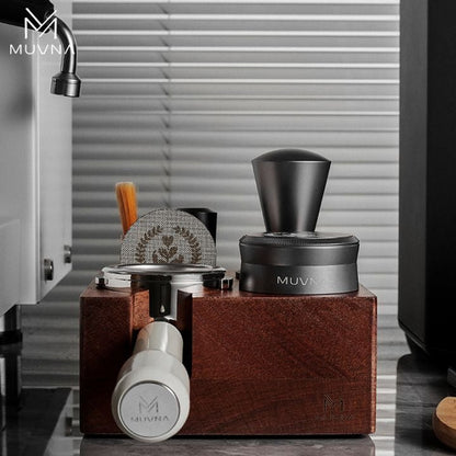 MUVNA - Multifunctioneel sabotagestation - Volledig Sapelihout Koffie Kenner