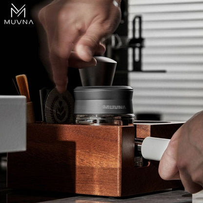 MUVNA - Multifunctioneel sabotagestation - Volledig Sapelihout Koffie Kenner