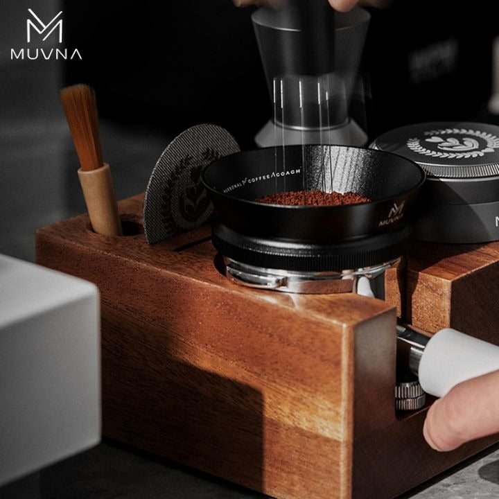 MUVNA - Multifunctioneel sabotagestation - Volledig Sapelihout Koffie Kenner