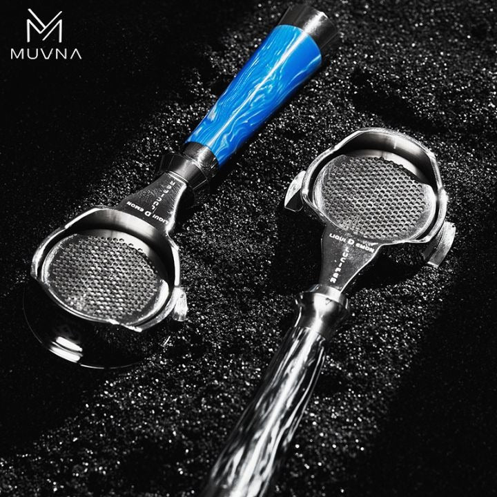 MUVNA - Lucifer Bottomless Portafilter Blauw 58mm Koffie Kenner